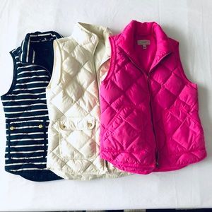 J. Crew Thin Puffy Vests, XS